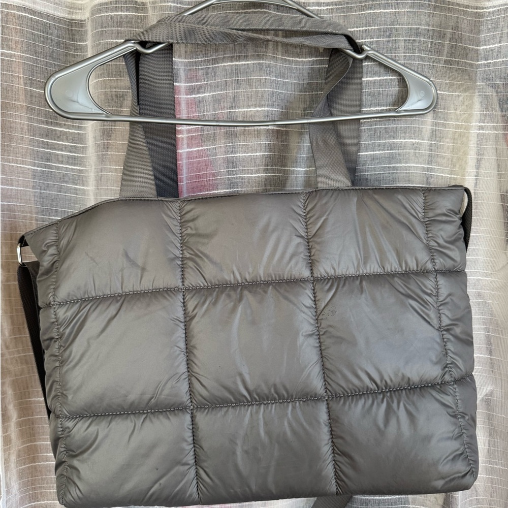 Gray Puffer Bag